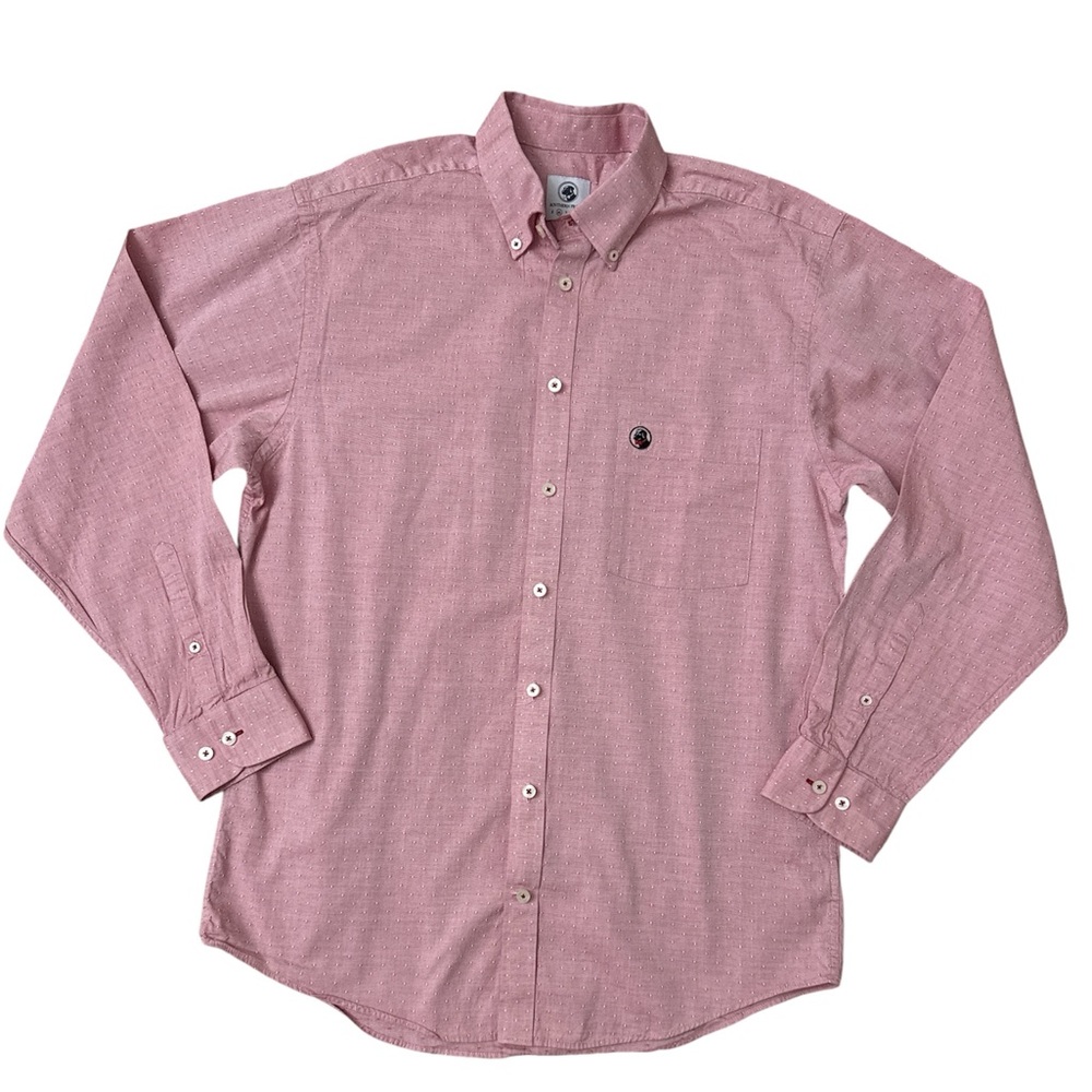 Southern Proper Men's Casual Red Button-Down Shirt
